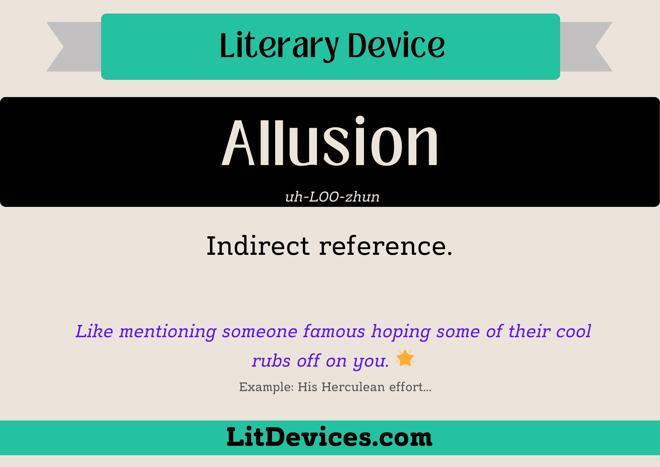 allusion literary device