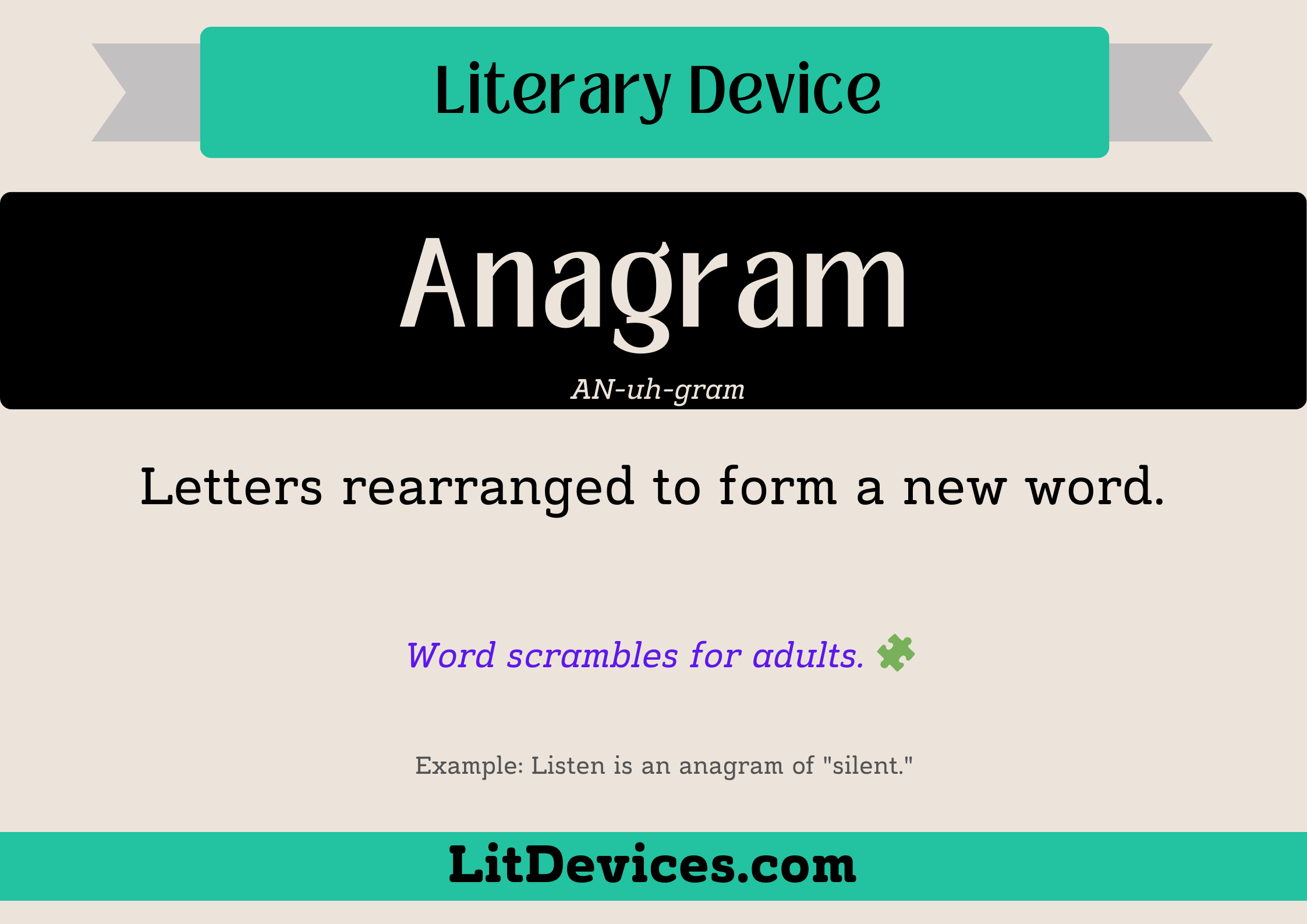 anagram literary device