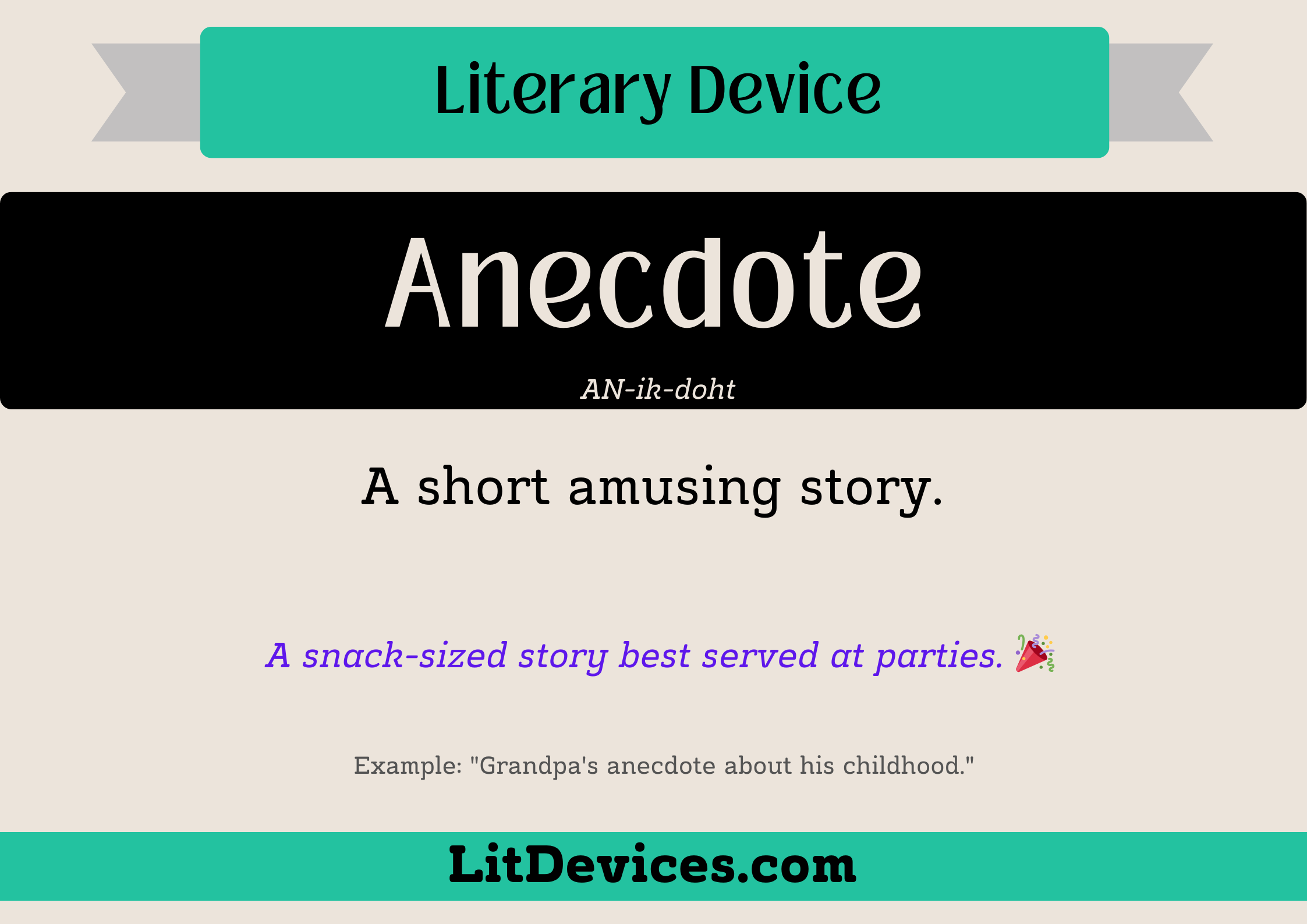 anecdote literary device