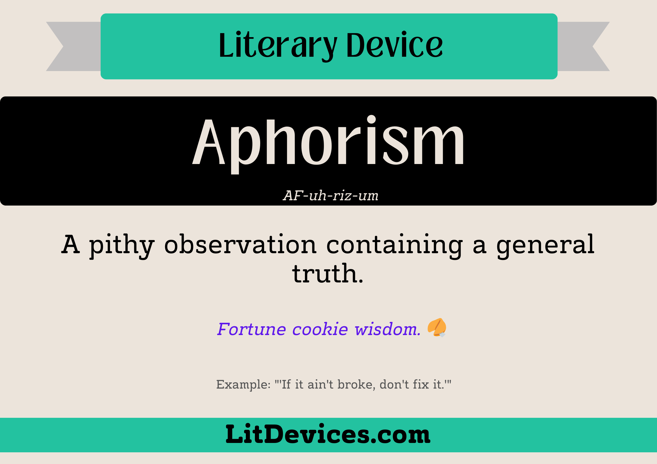 aphorism literary device