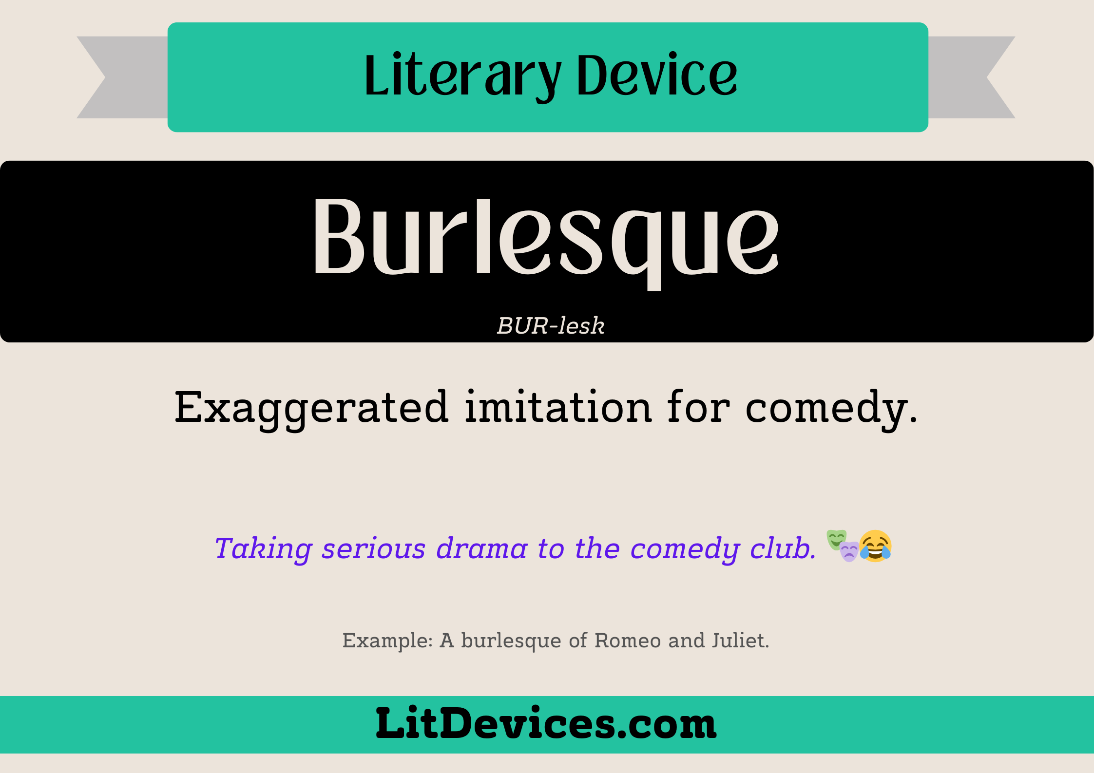 burlesque literary device