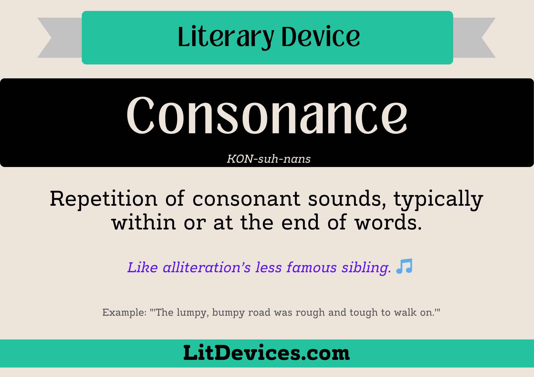 consonance literary device