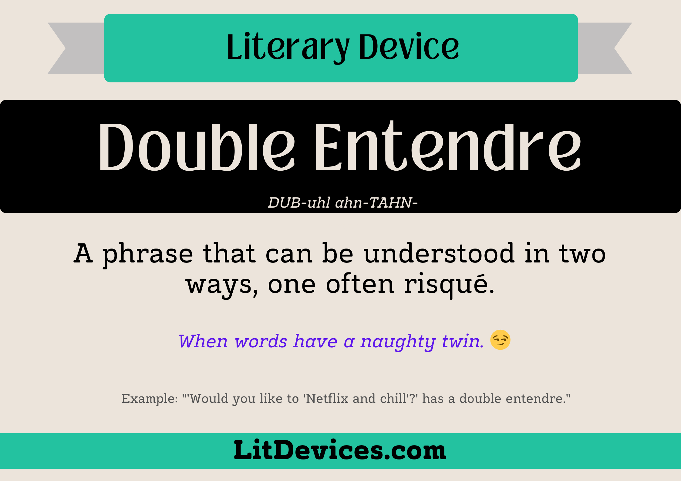 double entendre literary device