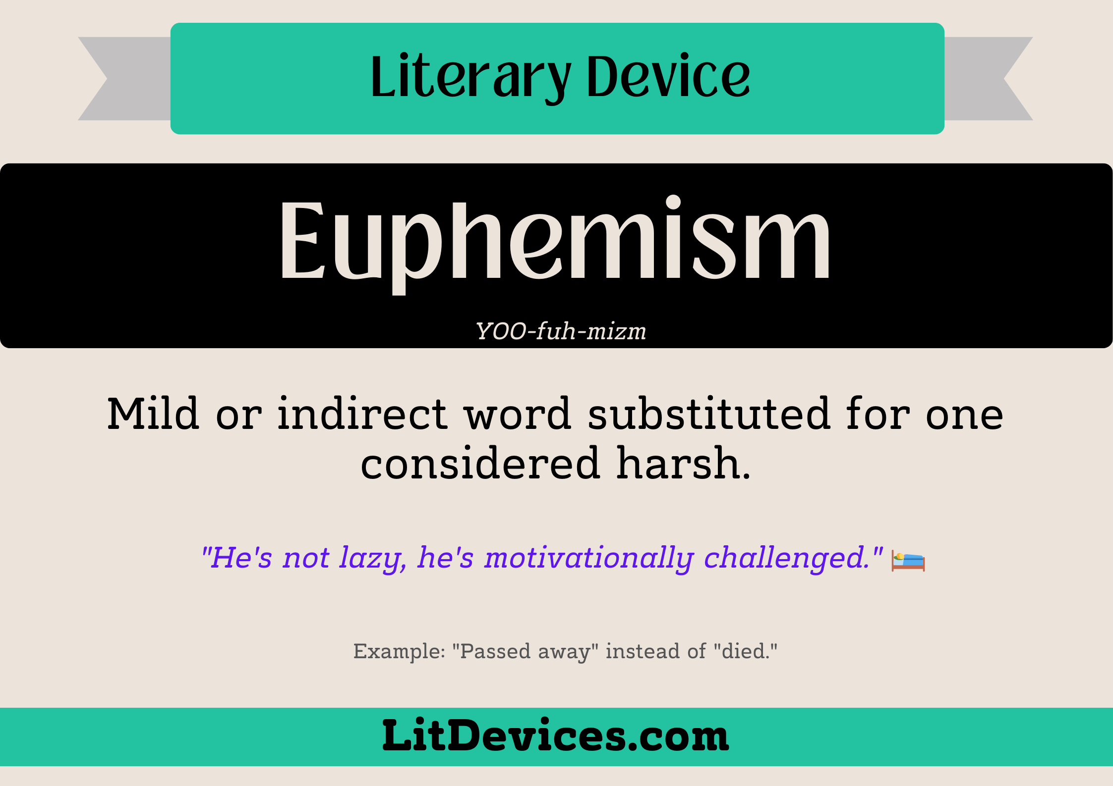 euphemism literary device