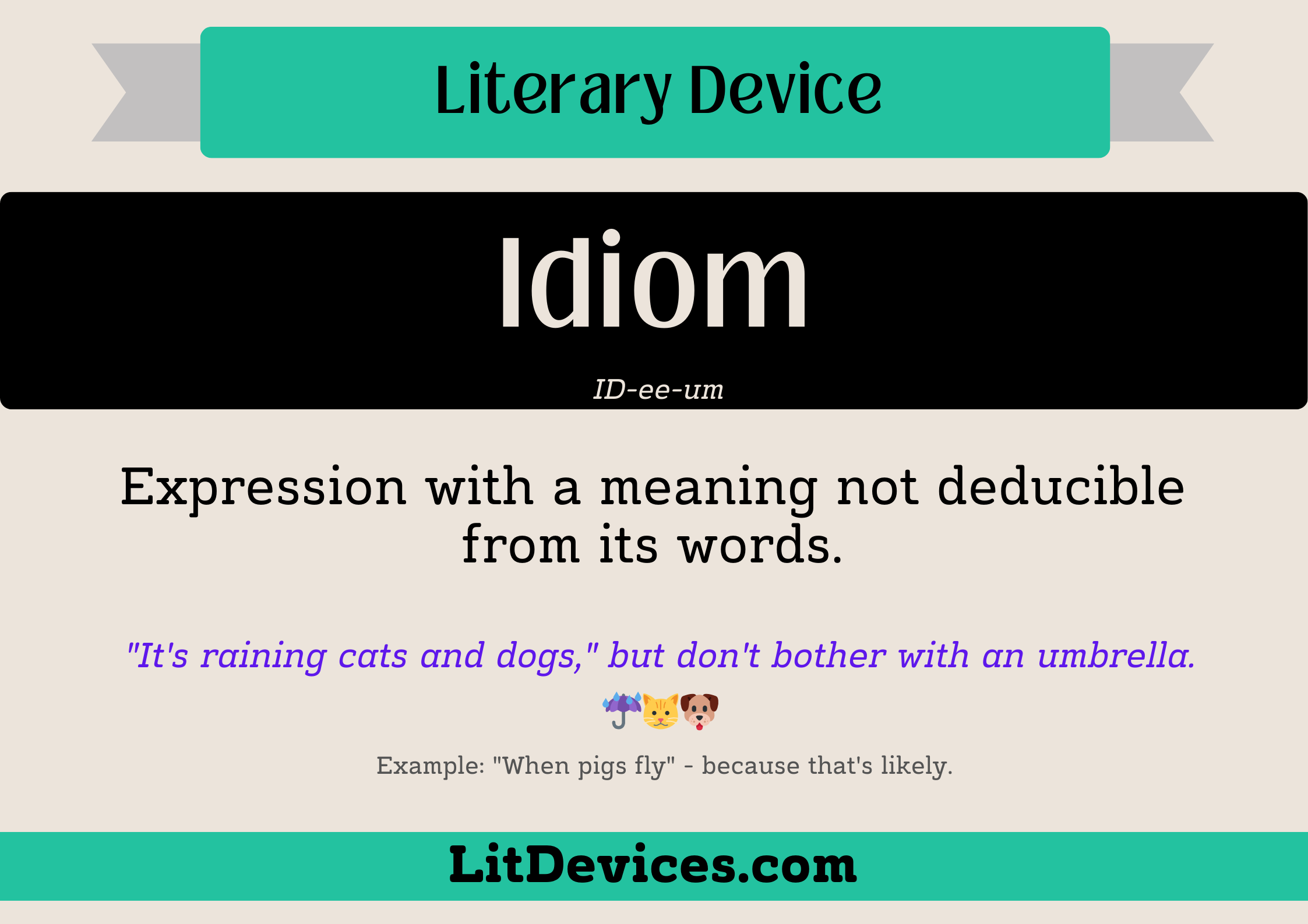 idiom literary device