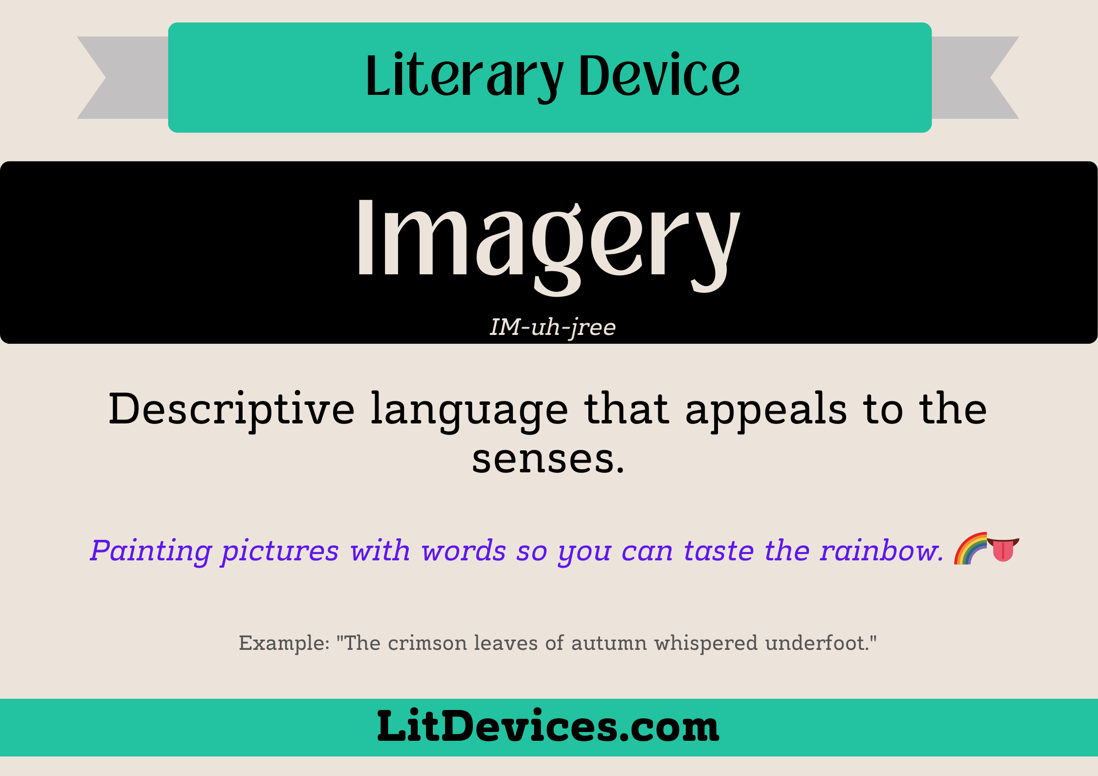 imagery literary device