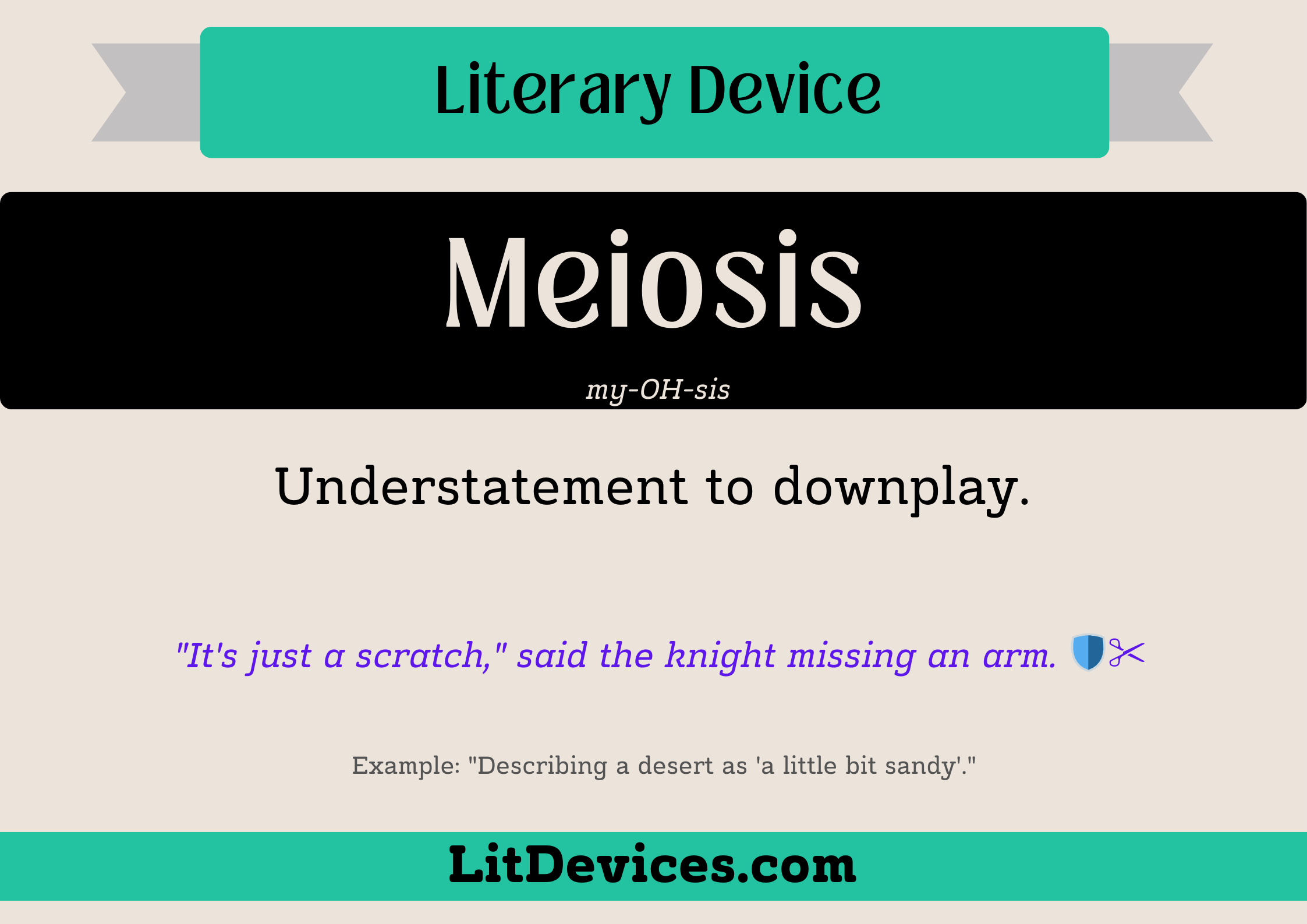 meiosis literary device