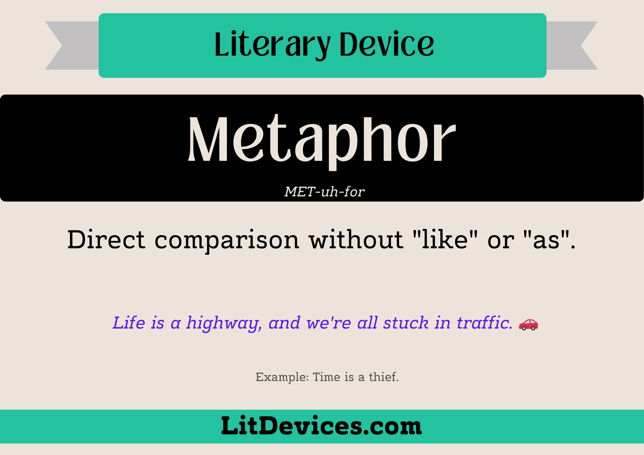 metaphor literary device