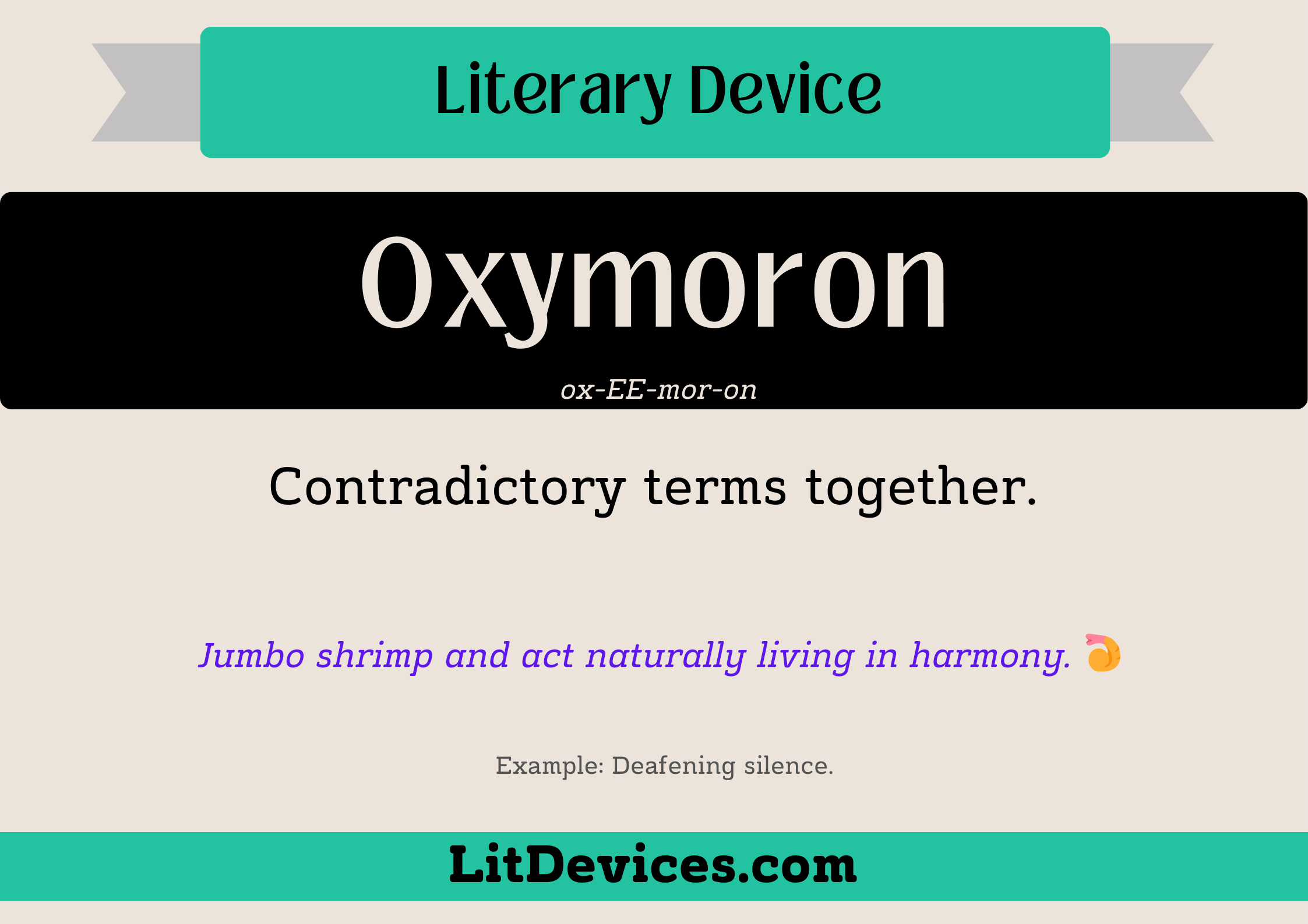 oxymoron literary device