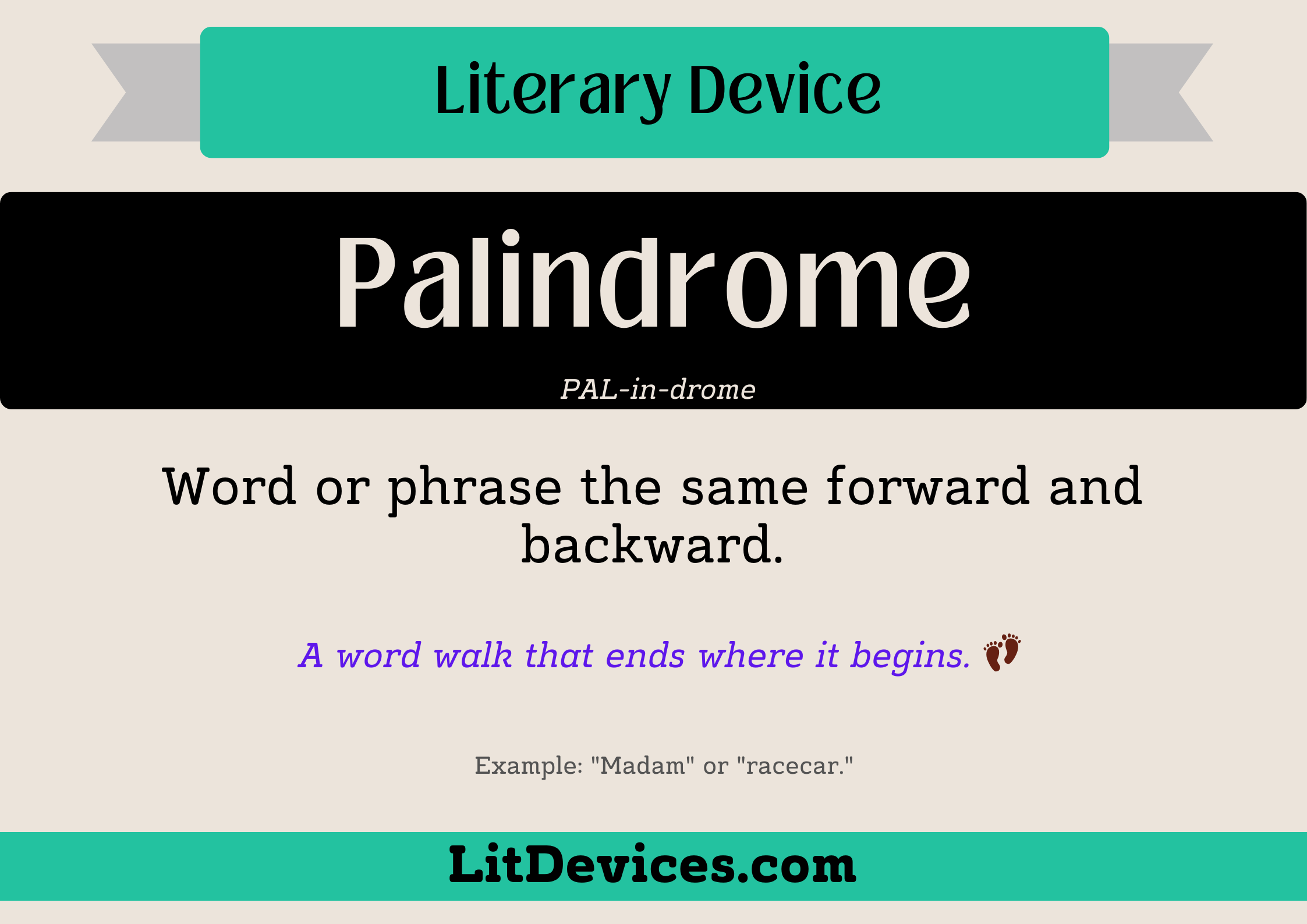 palindrome literary device