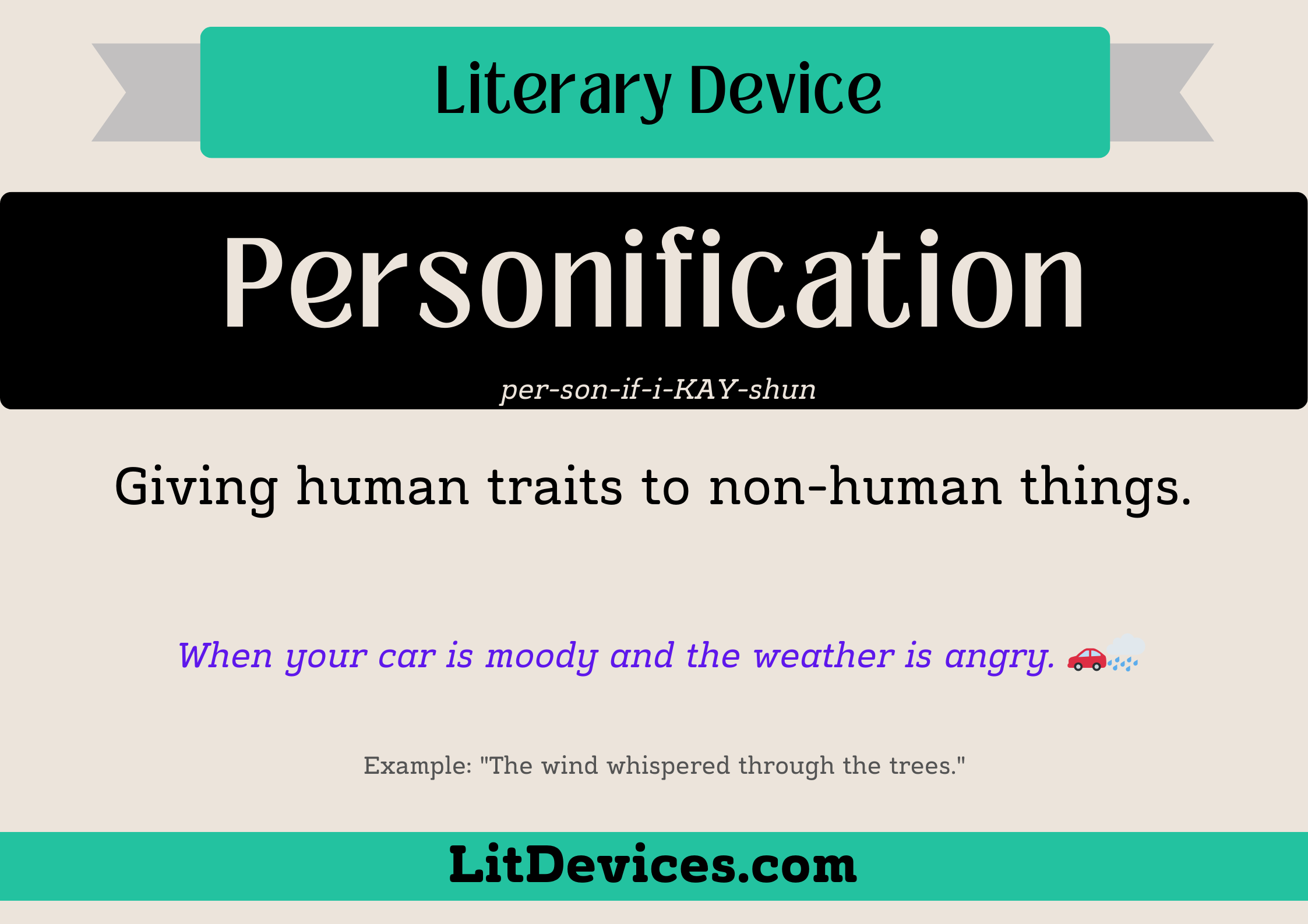 personification literary device