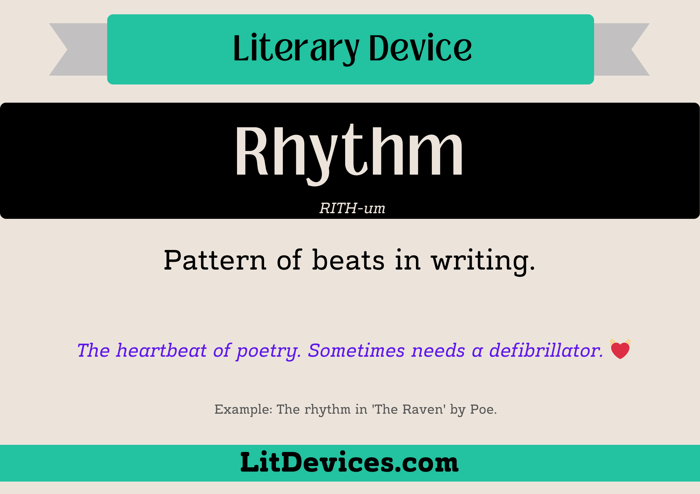 rhythm literary device